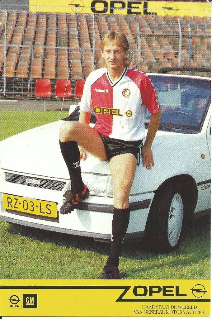 1987-1988 fotokaart Opel Feyenoord 21x, Verzamelen, Verzenden, Zo goed als nieuw, Feyenoord, Spelerskaart