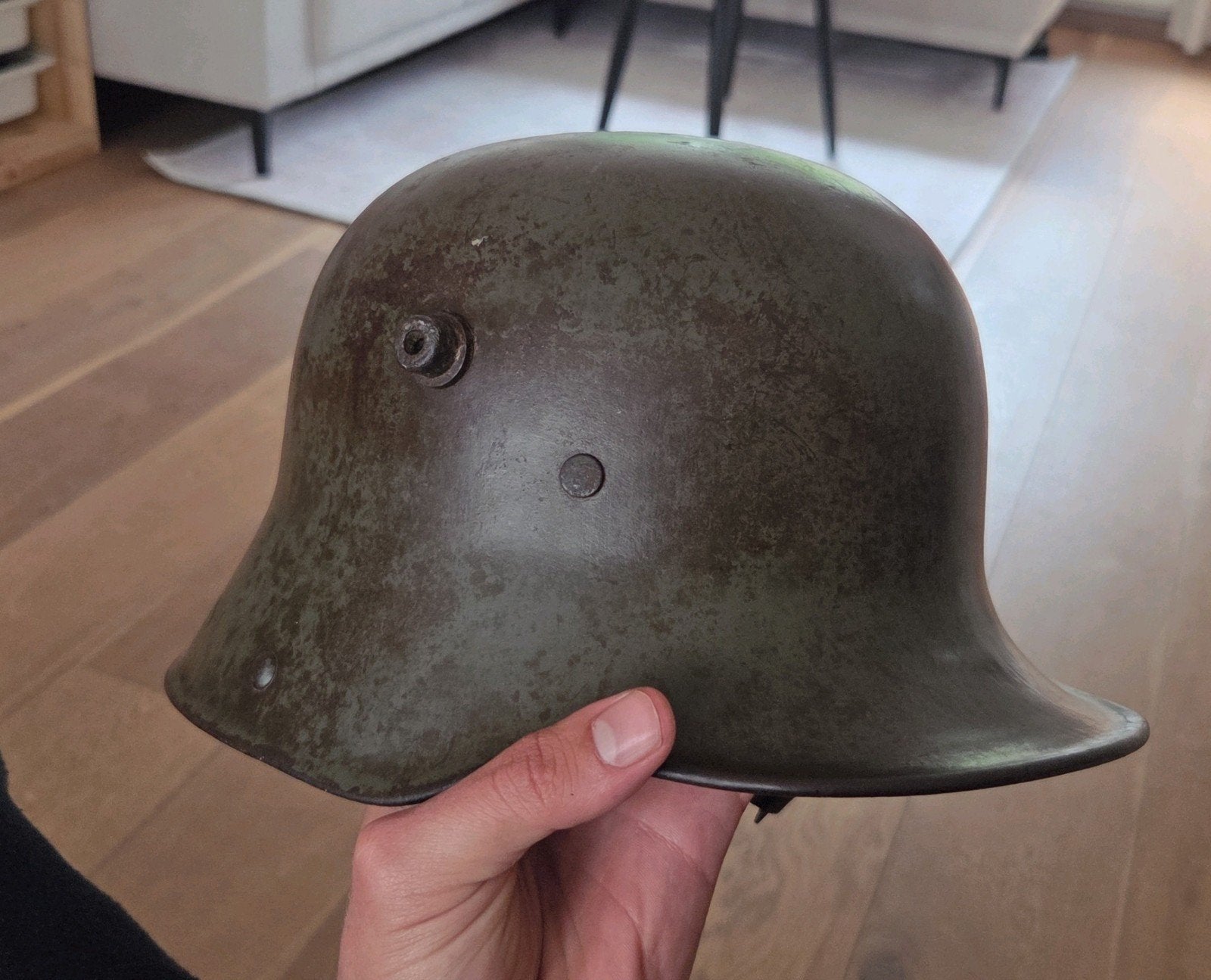 WO1 M16 / 17 Helm Duitsland BF64, Verzamelen, Ophalen of Verzenden, Landmacht, Duitsland, Helm of Baret