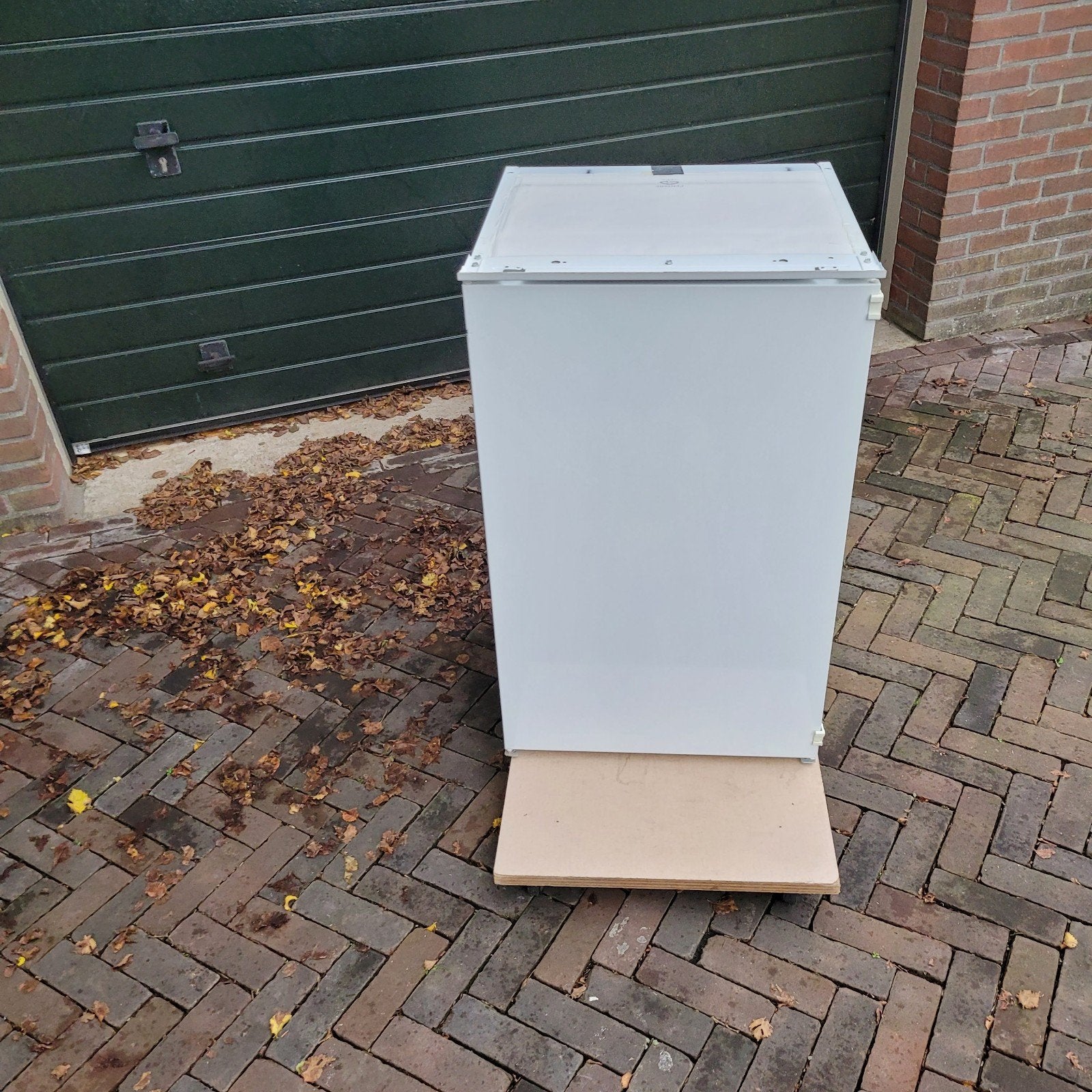 zanussi inbouw koelkast met sleepdeur, Ophalen, Gebruikt, Zonder vriesvak, 85 tot 120 cm