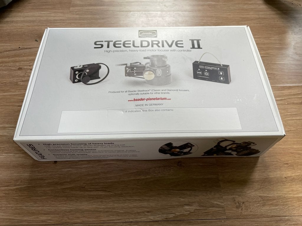 Baader Steeldrive II Motor Focuser met Controller, Ophalen of Verzenden, Nieuw, Minder dan 80 mm, Onderdelen of Toebehoren