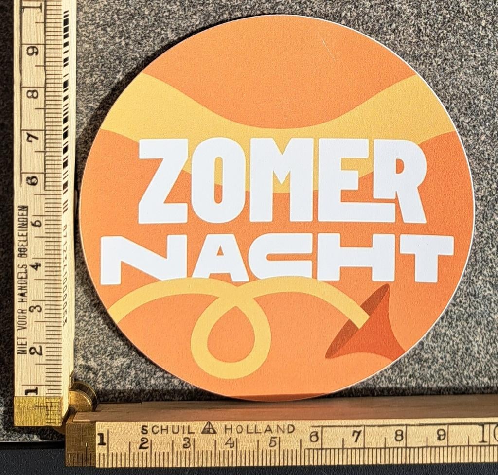 Bier sticker etiket sticker speciaalbier zomernacht, Ophalen of Verzenden, Zo goed als nieuw, Overige typen