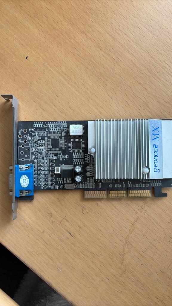 VIDIA GeForce2 MX videokaart - AGP Ideaal voor Retro Gaming, Ophalen of Verzenden