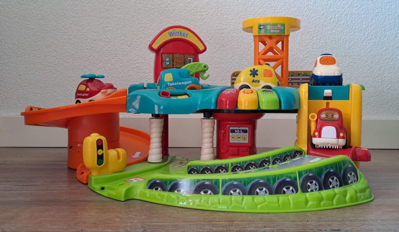 VTech Baby Toet Toet Auto's Garage met 5 voertuigen, Ophalen, Zo goed als nieuw