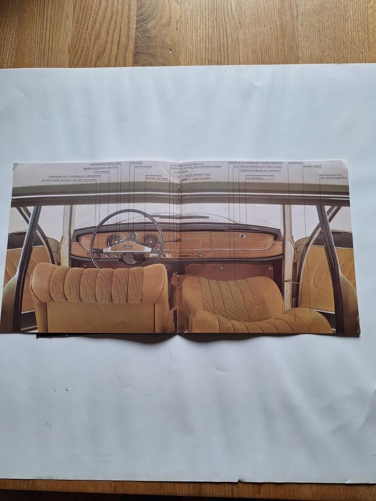 Audi auto folders 80,90 en 100, Ophalen of Verzenden, Schilderij, 75 cm of meer