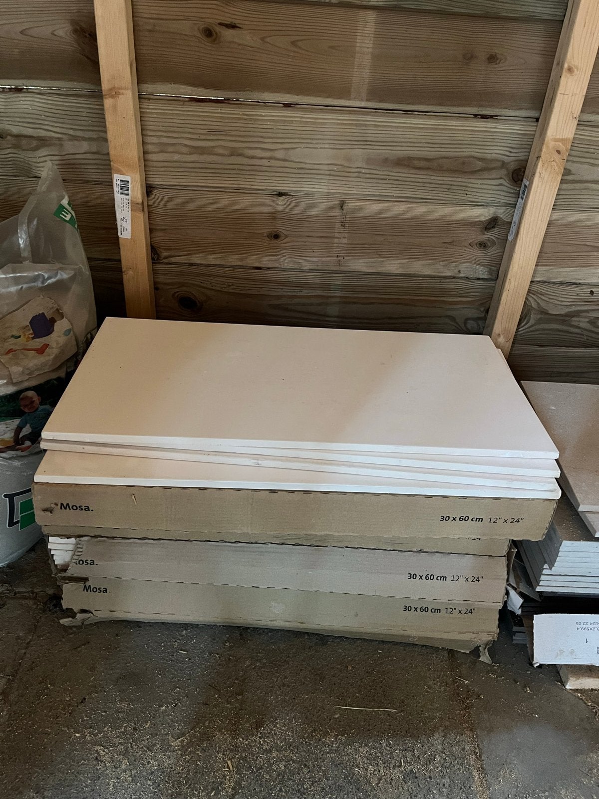5 m² Mosa mat witte tegels 30x60 cm, Doe-het-zelf en Verbouw, Tegels, Ophalen, 40 tot 60 cm, Nieuw, 5 tot 10 m²