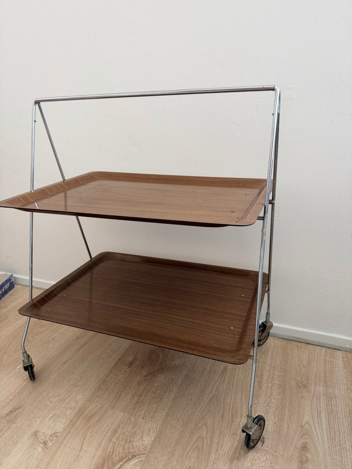 Vintage inklapbare trolley - Serveerwagen, Ophalen of Verzenden