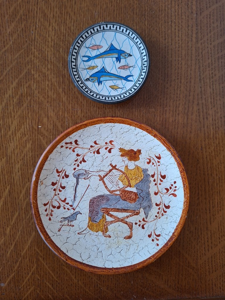 Griekse bordjes Decoratie, Ophalen of Verzenden, Zo goed als nieuw