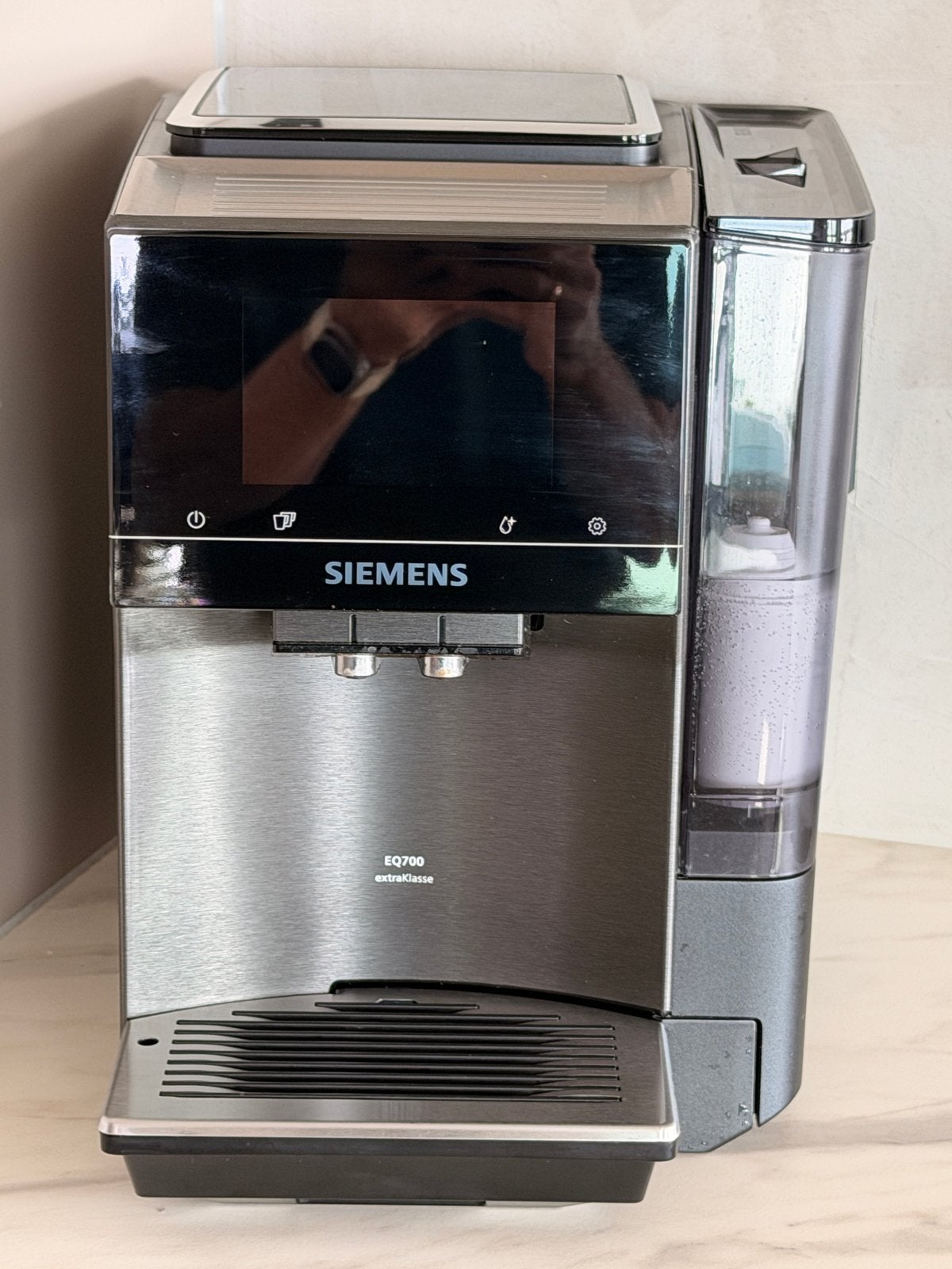 Siemens EQ700 volautomatische espressomachine, Ophalen, Afneembaar waterreservoir, 10 kopjes of meer, Koffiemachine
