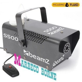 Rookmachine incl. afstandsbediening + Rookvloeistof S500, Rookmachine, Nieuw, Info@marbeco.nl, BeamZ