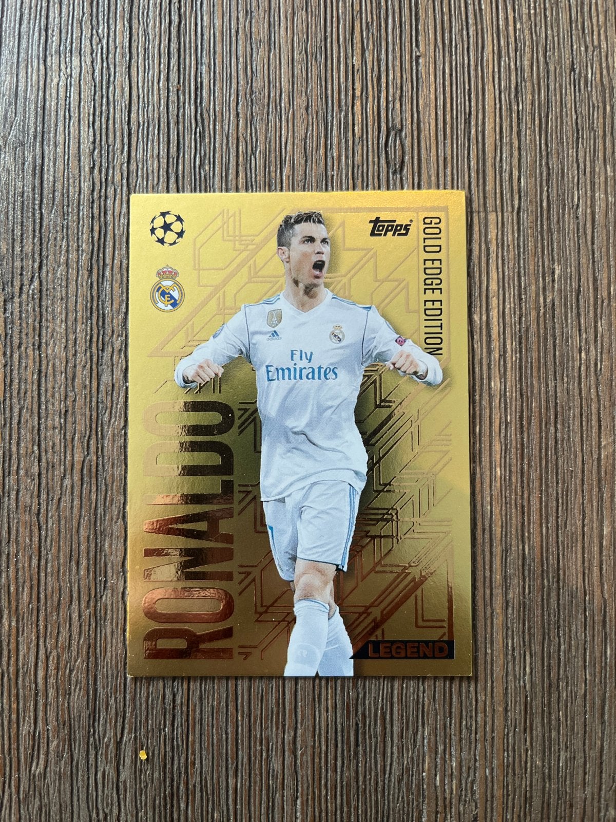 Topps Cristiano Ronaldo Gold Edge Edition Spelerskaart, Verzamelen, Sportartikelen en Voetbal, Ophalen of Verzenden, Zo goed als nieuw