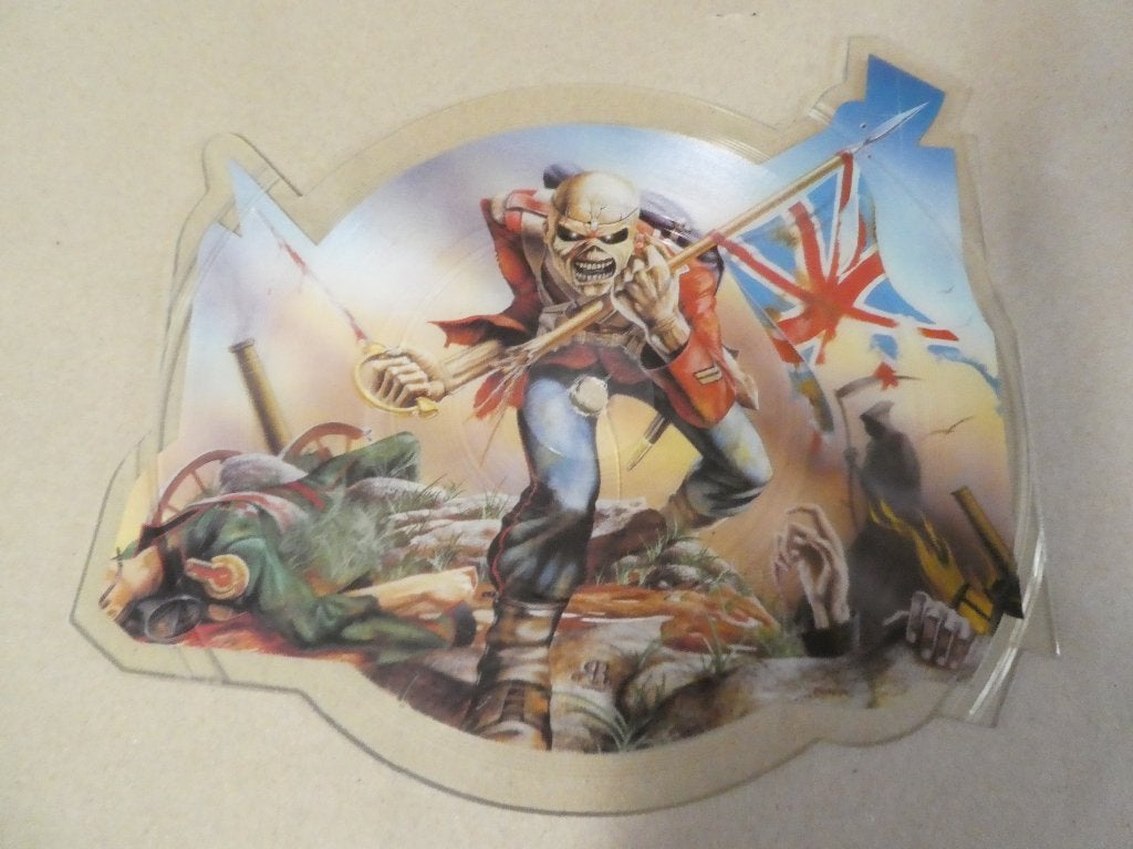 Iron Maiden – The Trooper Shape 7" (1983), Picture disc, Verzenden, Gebruikt, 7 inch