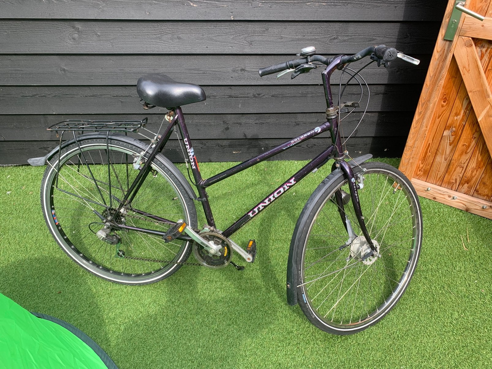 Dames fiets, Fietsen en Brommers, Gebruikt, Velgrem, Ophalen, Overige merken