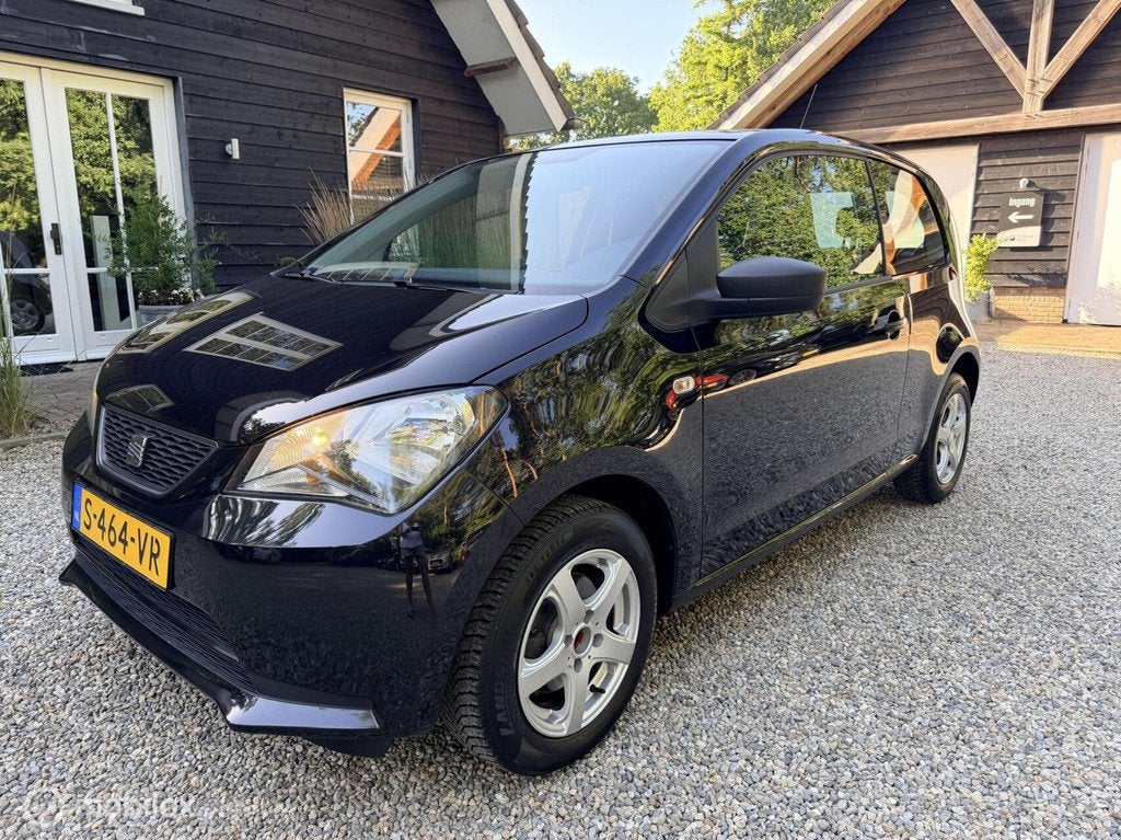 Seat Mii 1.0 Entry, Auto's, Euro 5, Mii, Zwart, Handgeschakeld