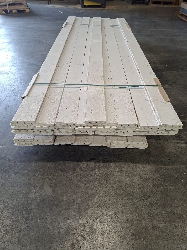Deens Rabatplank Red Class Wit Gegrond, Ophalen, Minder dan 25 mm, Nieuw, Plank
