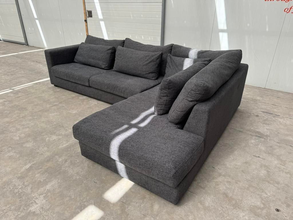 Mooie Loods5 Hoekbank (330cm) – Antraciet – GEREINIGD, 100 tot 125 cm, Loods 5, Hoekbank, 300 cm of meer