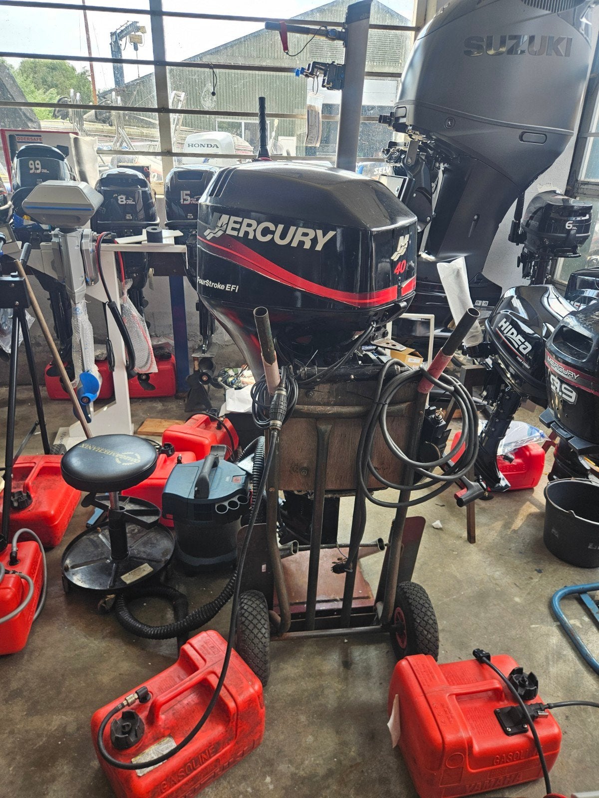 Mercury 40pk FourStroke EFI Buitenboordmotor, Gebruikt, Viertaktmotor, Ophalen of Verzenden, 30 pk of meer