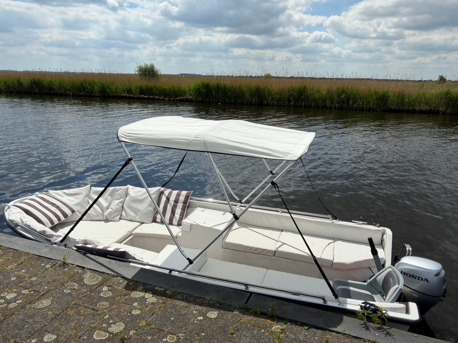 Recreatie boot 5 meter - Honda motor - inclusief trailer, Watersport en Boten, Motorboten en Motorjachten, Gebruikt, Buitenboordmotor
