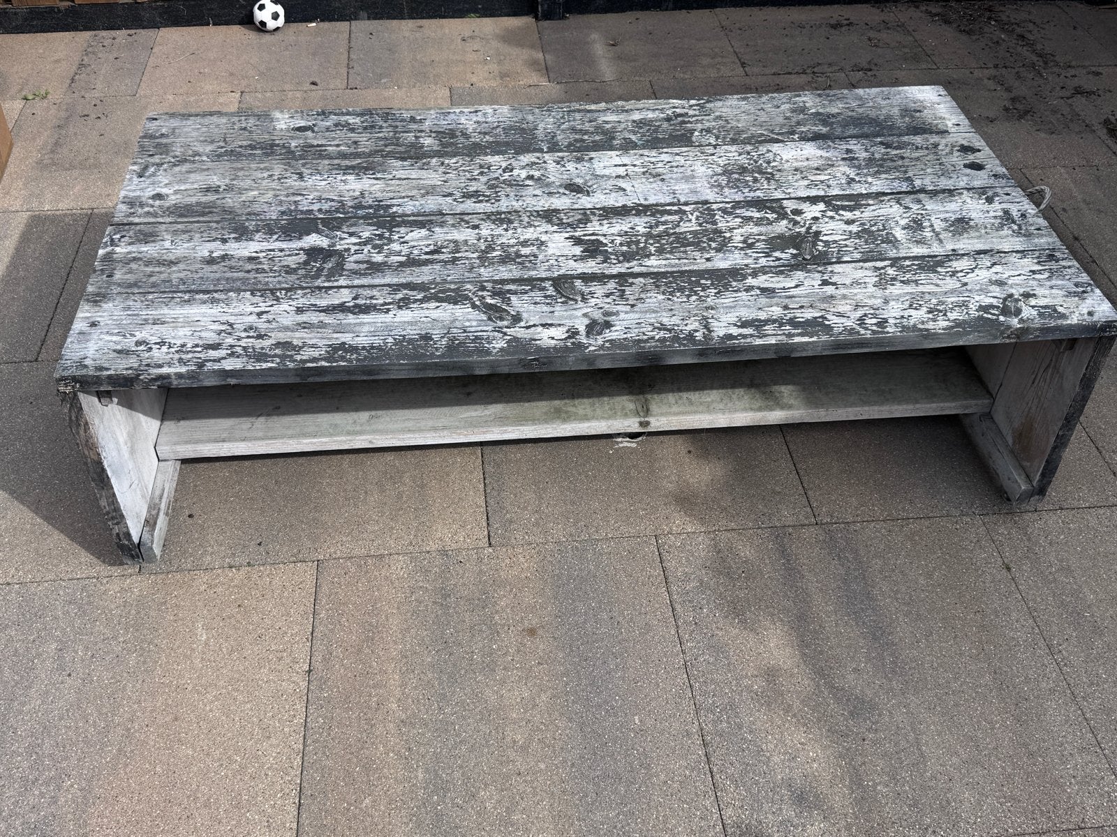 Steigerhouten tafel 180x80 cm, Gebruikt, Vierkant, 150 tot 200 cm, Overige houtsoorten