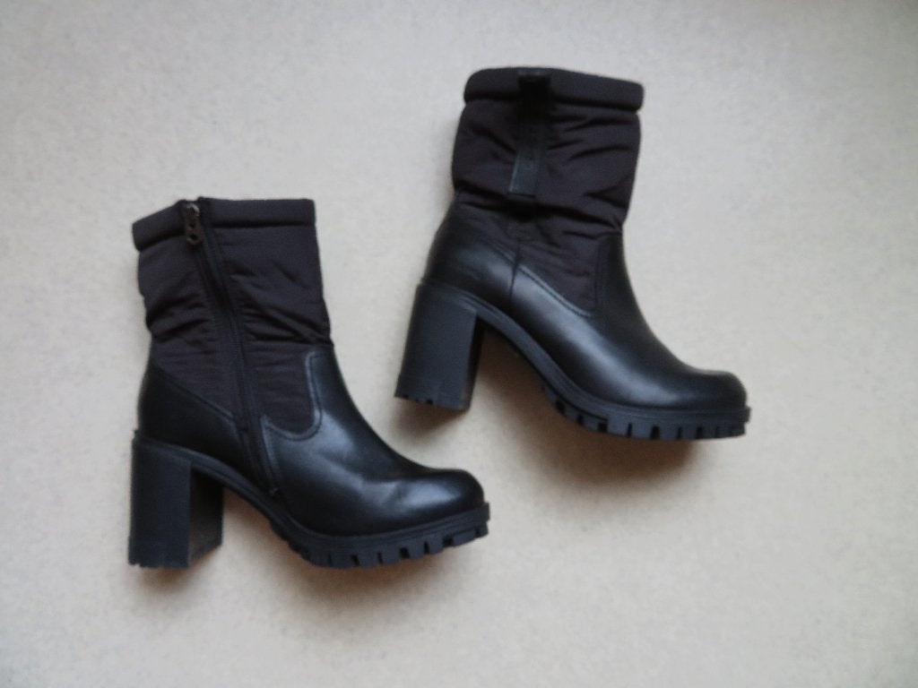 G STAR RAW laarzen blokhak zwart leer maat 7,5 41, Zwart, Ophalen of Verzenden, Sneakers of Gympen, G-STAR RAW