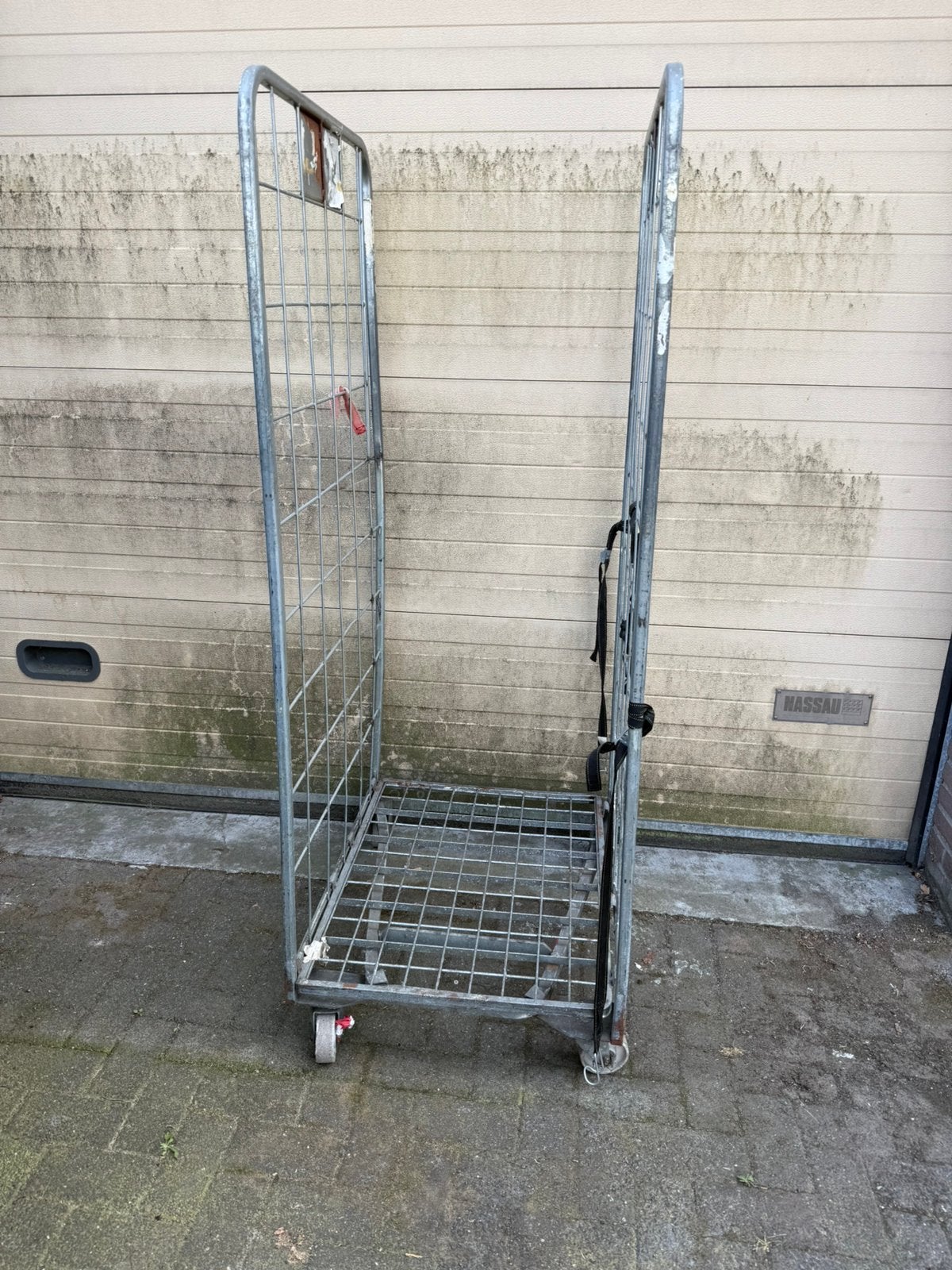 Stalen rolcontainer, 100 liter of meer, Ophalen, Zo goed als nieuw, Transportkar