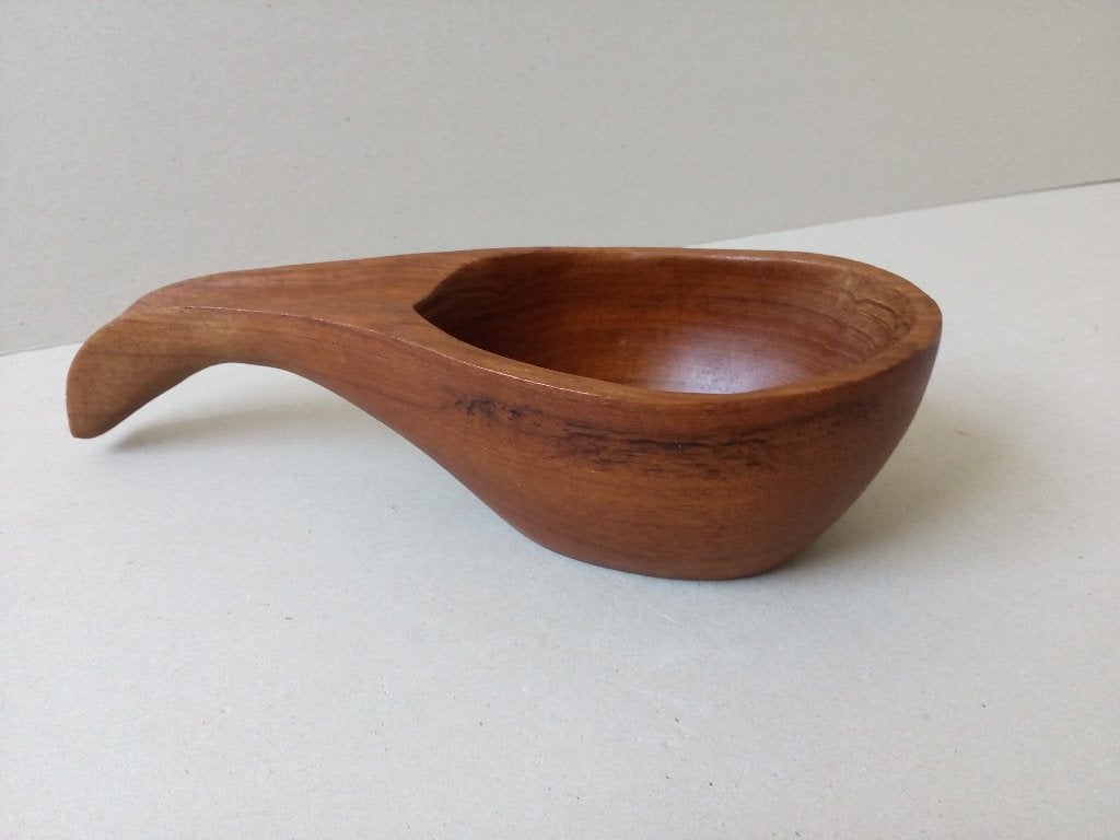 Vintage drinkschaal/ Kom. Hout. Scandinavisch.., Antiek en Kunst, Ophalen of Verzenden