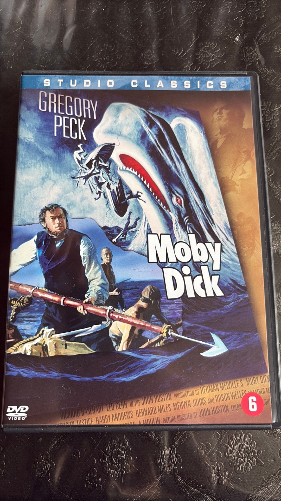 Moby Dick met Gregory Peck uit 1958, Alle leeftijden, Ophalen of Verzenden, Zo goed als nieuw, Drama