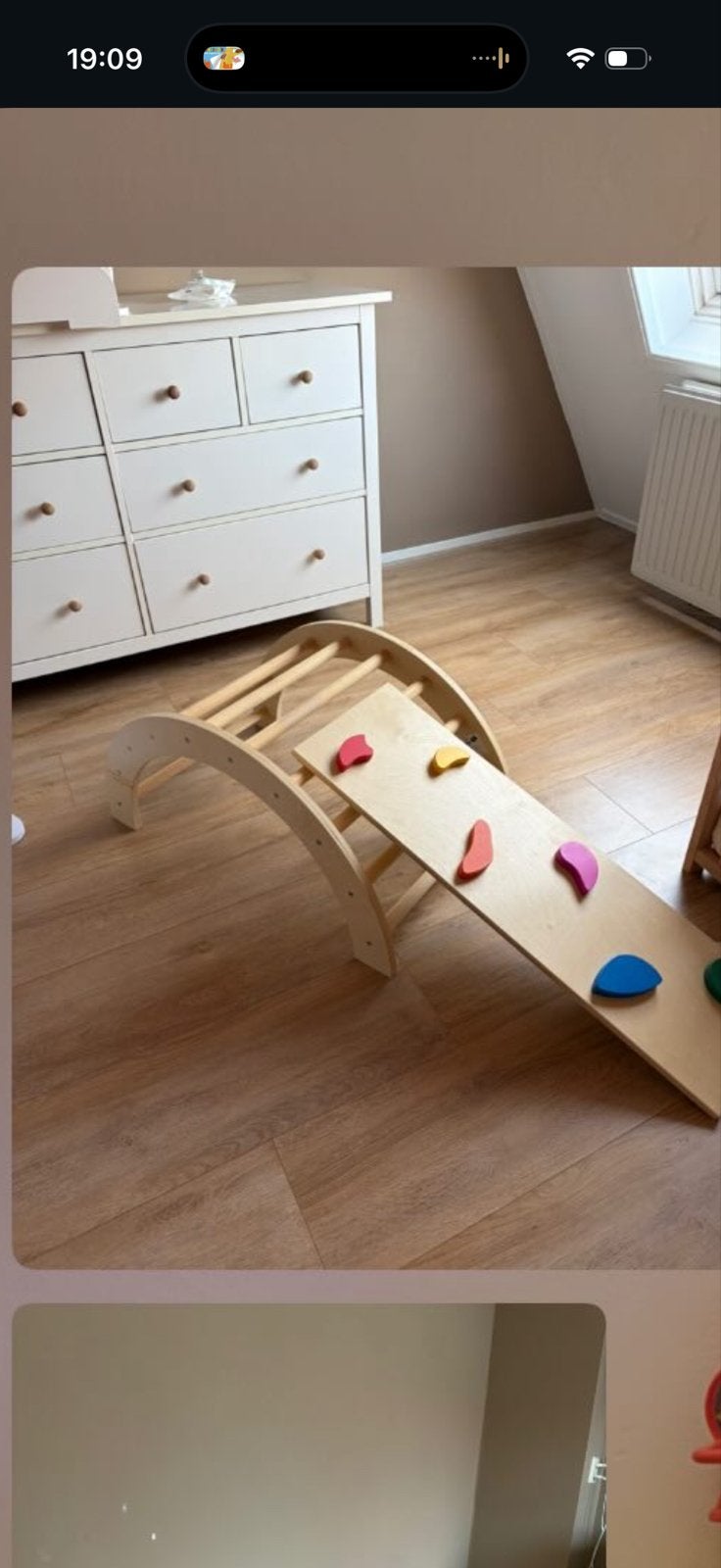 Houten Klimboog met Klimplank voor Kinderen, Ophalen, Zo goed als nieuw, Klimwand