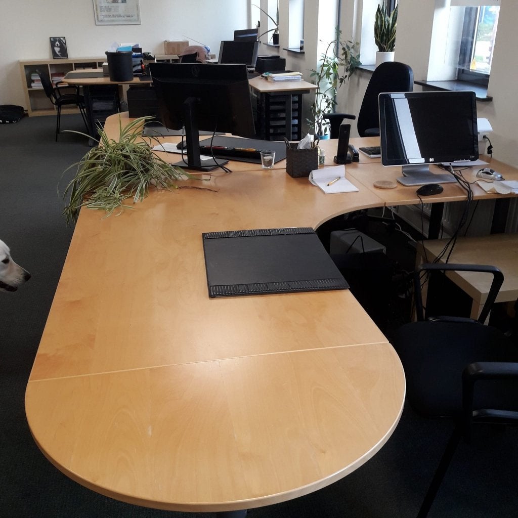 Buro's, tafel en kasten, Ophalen, Gebruikt, Scandinavisch, Spaanplaat of MDF