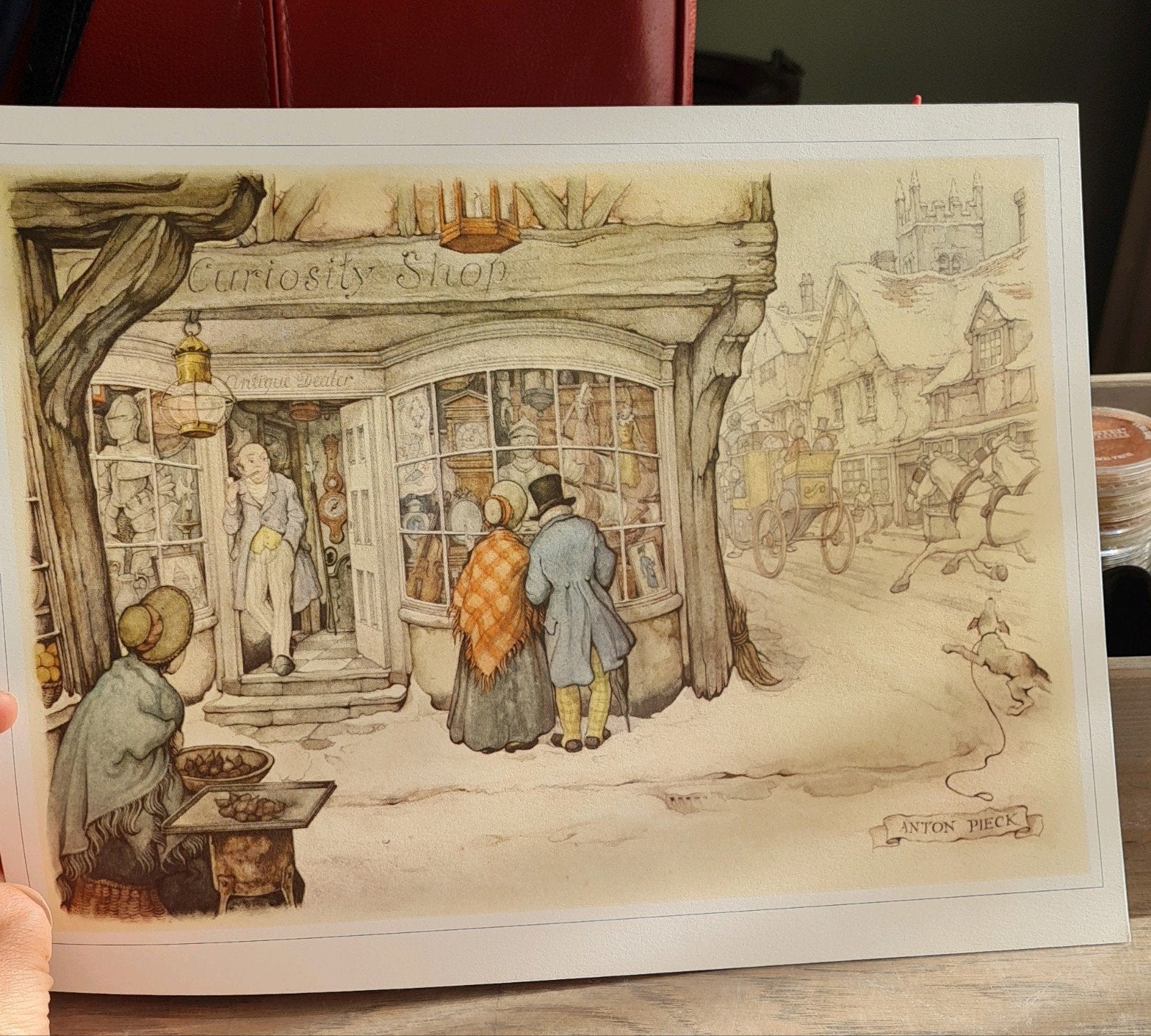 Anton Pieck - Curiositeitenwinkel - Print/Reproductie, Antiek en Kunst, Ophalen, Print, Print/reproductie, Origineel