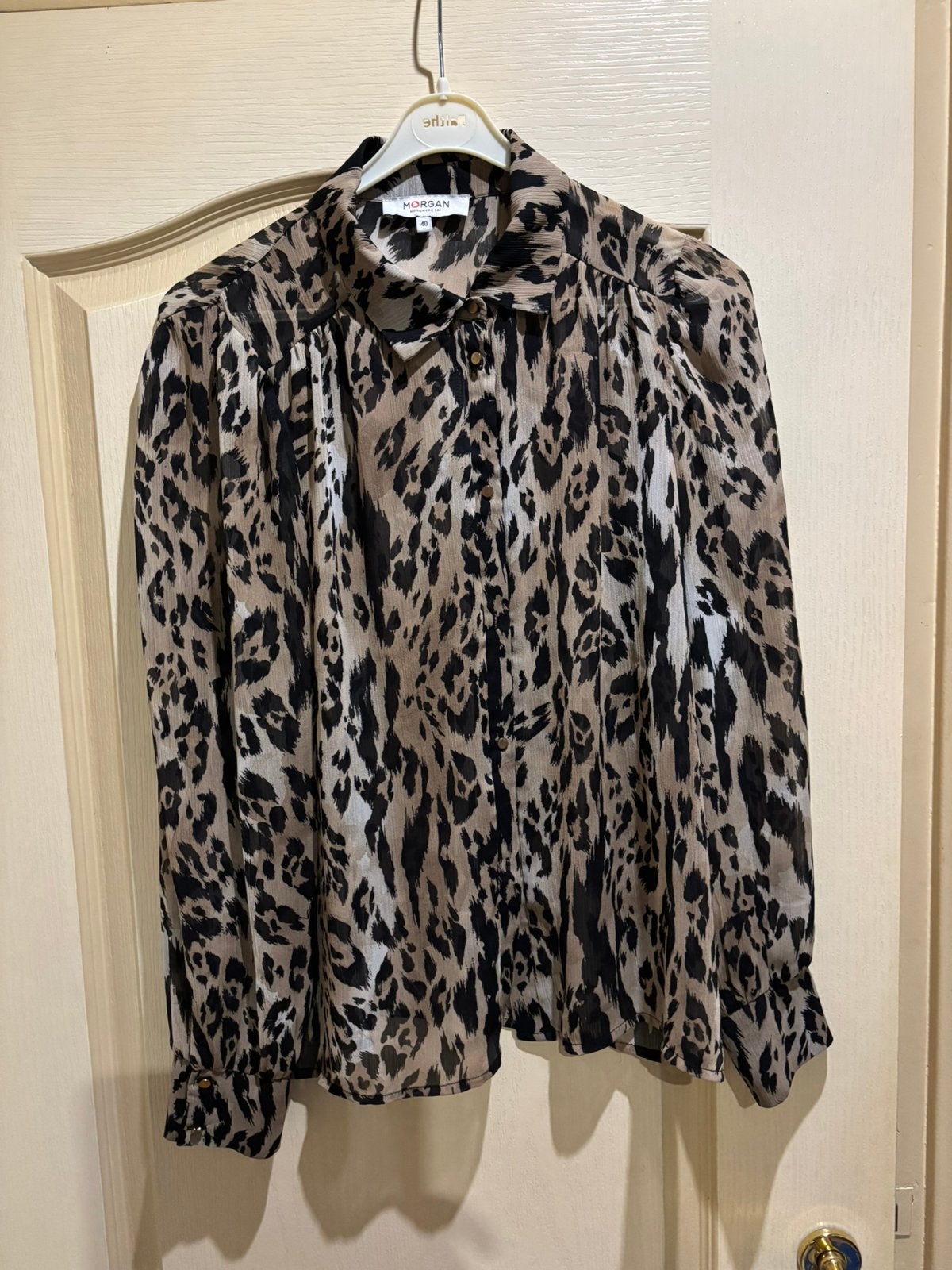Mooie als nieuw zijnde blouse van Morgan in maat 40, Ophalen of Verzenden, Zo goed als nieuw, Maat 38/40 (M), Zwart