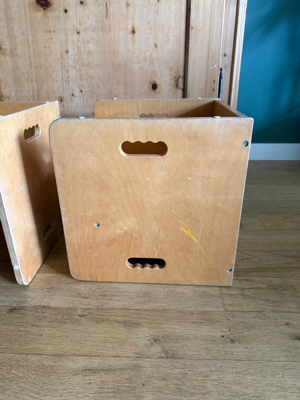 Educo omkeerbare houten stoelen (set van 2), Ophalen, Gebruikt, Stoel(en)