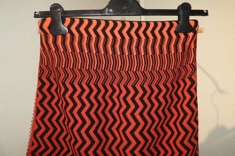 Marccain stretch rok aztec print dikkere stretch stof N2, Zo goed als nieuw, Knielengte, Maat 36 (S), Marccain