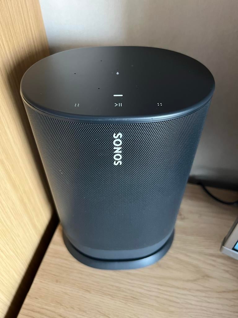 Sonos Move 1 Zwarte Smart Speaker, Ophalen, Gebruikt, Sonos, 120 watt of meer