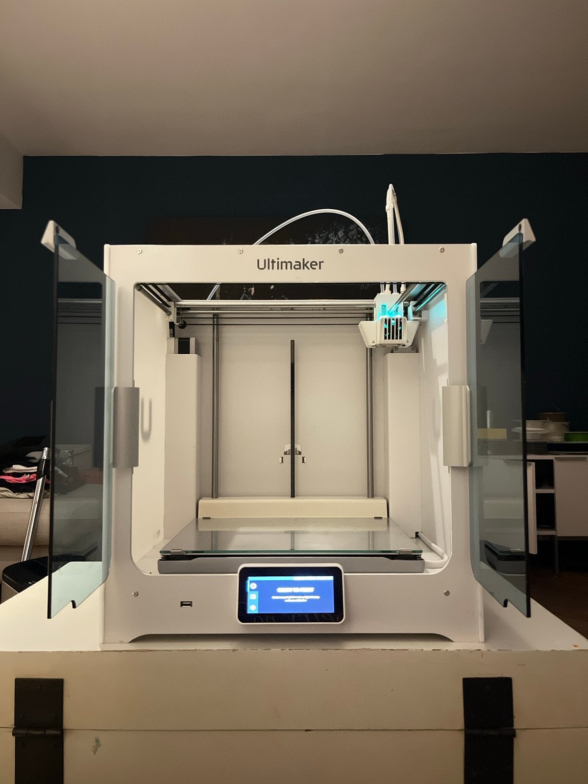 Ultimaker S5 3D Printer met filament en extra printkoppen, Computers en Software, Ophalen, Gebruikt, Ingebouwde Wi-Fi, Filament