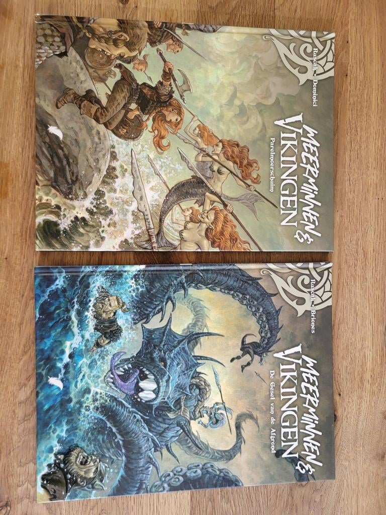 Meerminnen & Vikingen - Deel 1 & 2, Meerdere stripboeken, Ophalen of Verzenden, Zo goed als nieuw, Rusca & Briones