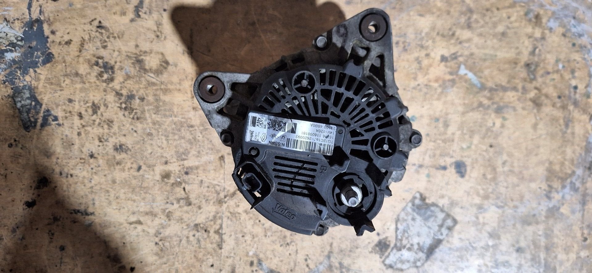 Valeo Dynamo Alternator Nissan Qashqai Renault Kadjar TG12C1, Gebruikt, -, -, Ophalen of Verzenden