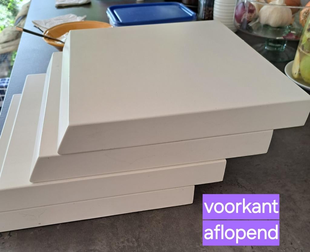 INTERSTAR Originele wandmeubel plankjes, Ophalen, Minder dan 10 m², Wit, Laminaat