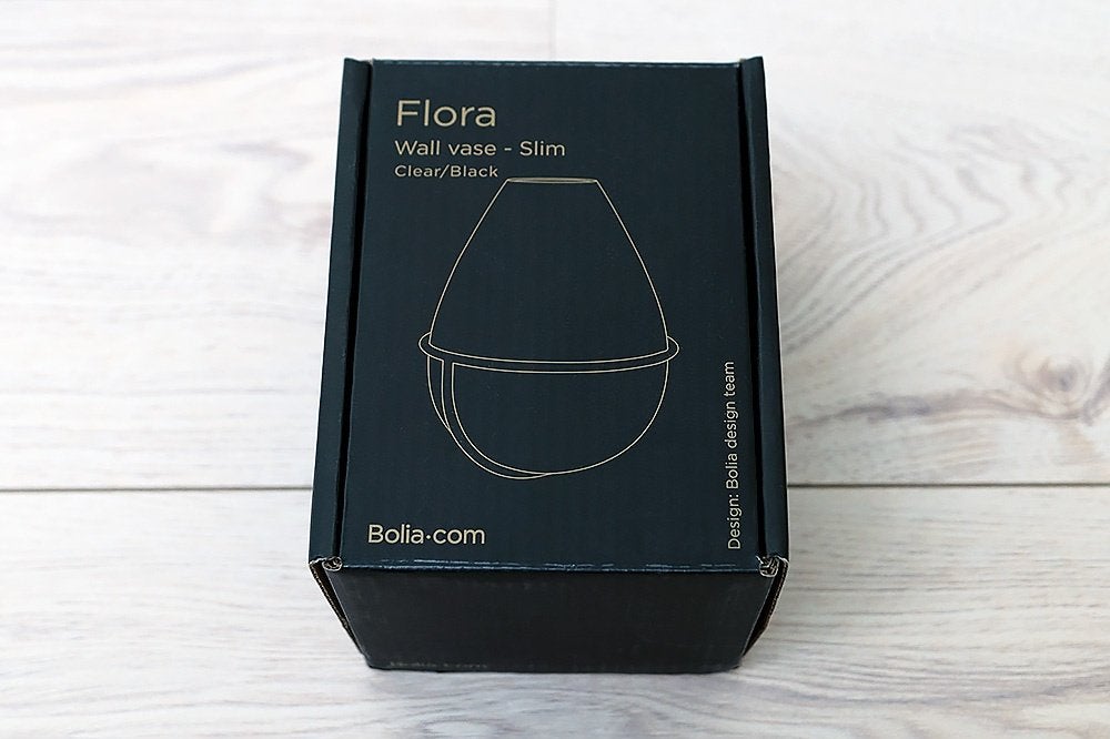 Bolia Flora Slim Wall Vase, Ophalen of Verzenden, Nieuw, Overige kleuren, Glas