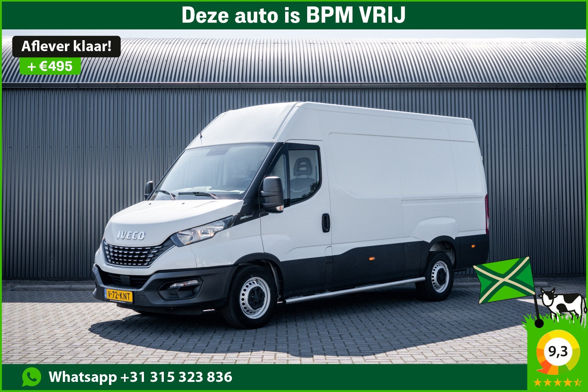 Iveco Daily 35S14V 2.3 L2H2 | Automaat | 1e Eigenaar | Euro, Auto's, Bestelauto's, Gebruikt, Euro 6, Wit, Bedrijf