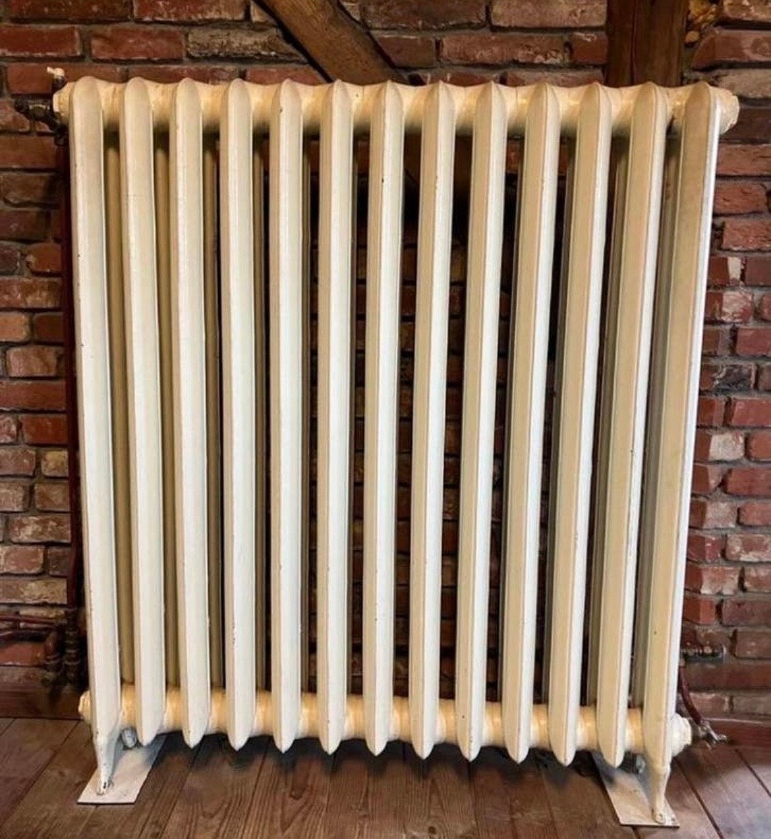 Antieke gietijzeren radiator - Klassiek design, Gebruikt, Radiator, Ophalen of Verzenden, 60 tot 150 cm