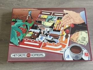 Het Groot D E Koffie spel, Hobby en Vrije tijd, Gezelschapsspellen | Bordspellen, Vijf spelers of meer, Ophalen of Verzenden, Gebruikt