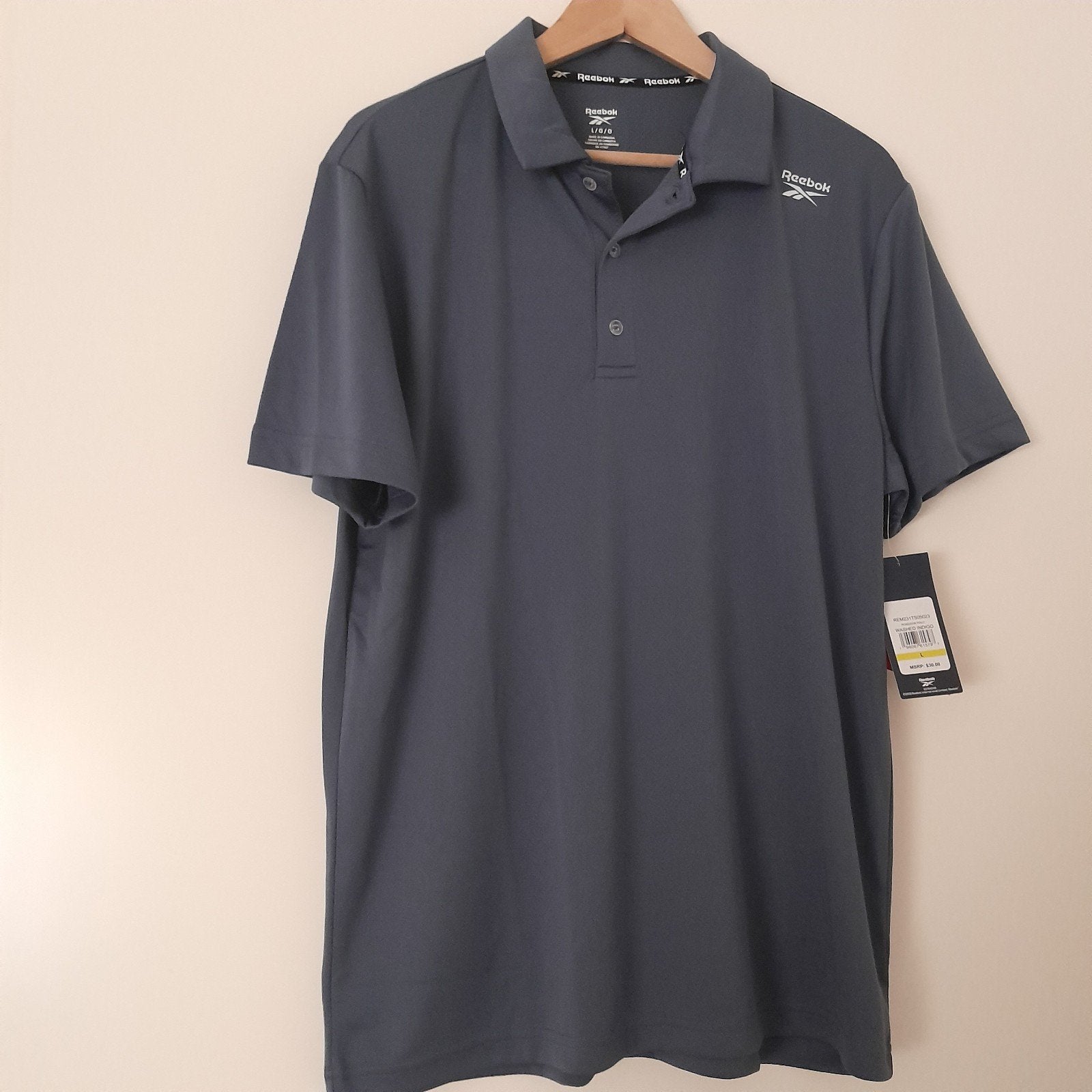 Nieuw Reebok Poseidon Polo Washed Indigo Maat L, Maat 52/54 (L), Overige kleuren, Nieuw, Ophalen of Verzenden