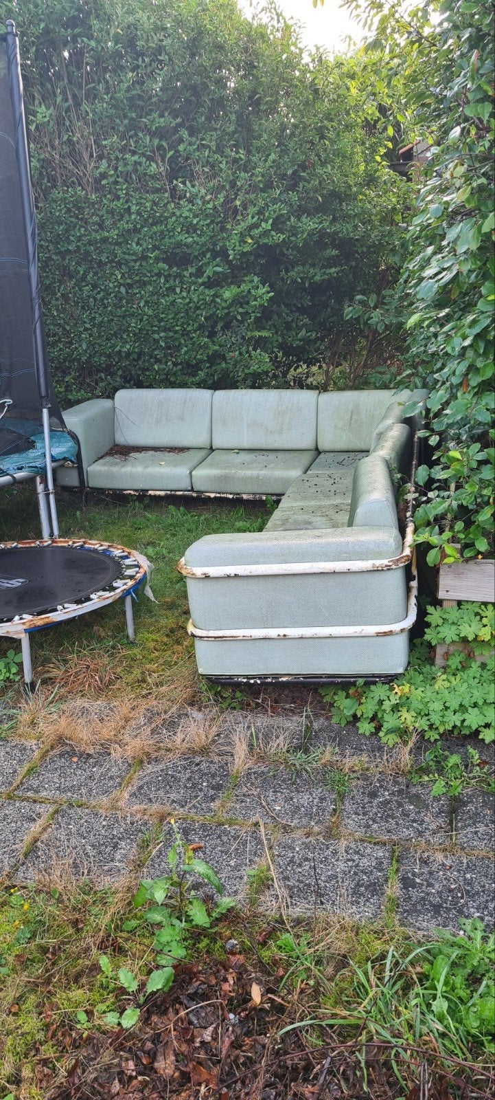 lounge bank, Tuin en Terras, Ophalen, Gebruikt, Hout