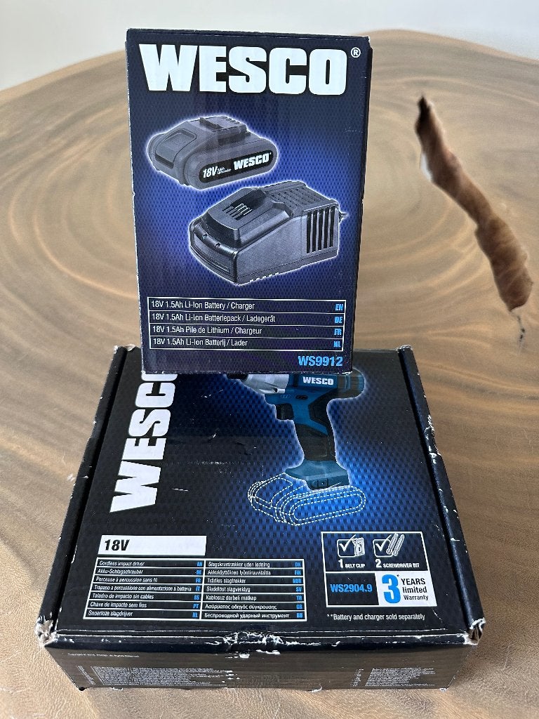 Wesco slagschroevendraaier + accu, Ophalen of Verzenden, Nieuw, Minder dan 400 watt, Boor- en Schroefmachine