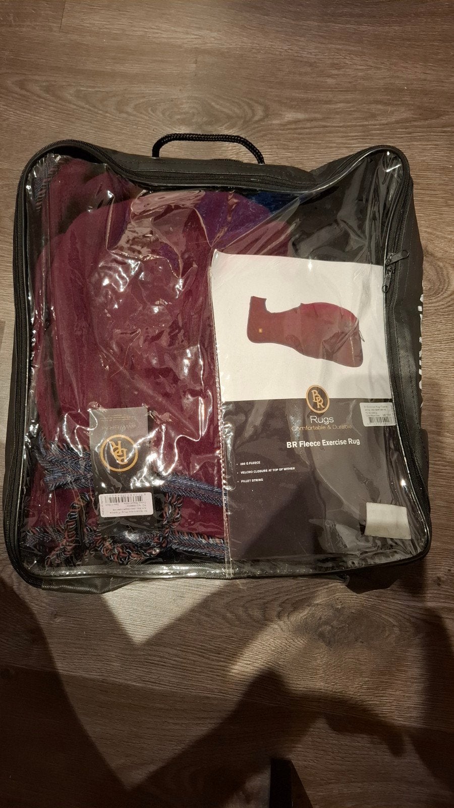 BR Uitrijdeken maat 115cm mauve wine, BR, Nieuw, Pony (P), Fleece