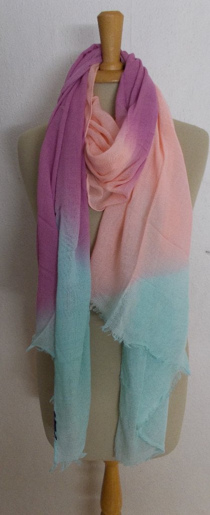 Mooie zachte en soepele pastel tinten sjaal van Mexx, Verzenden, Zo goed als nieuw, Maat 42/44 (L), Sjaal
