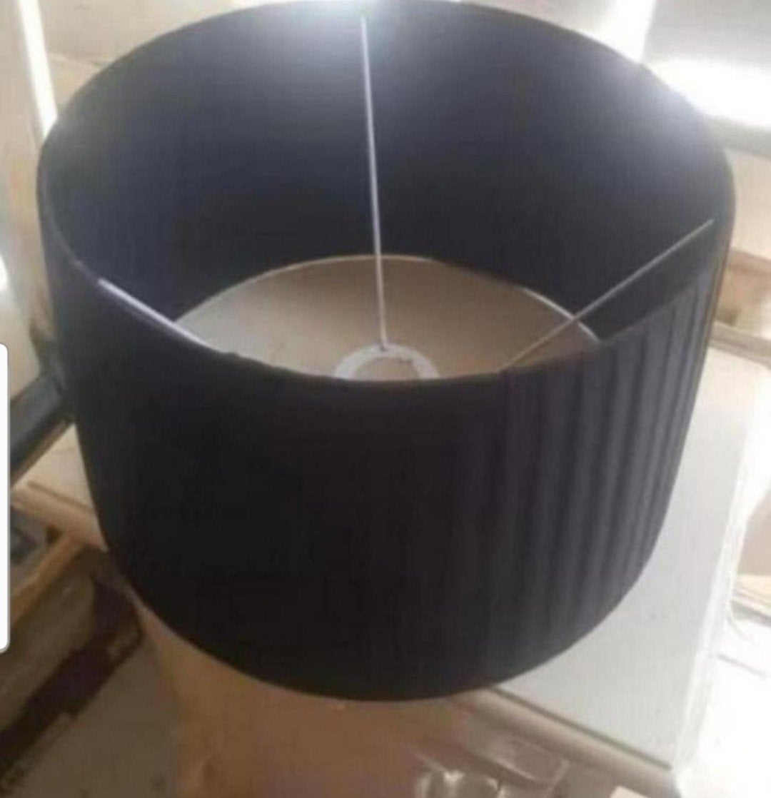 Zwarte lampenkap, Ophalen of Verzenden, Gebruikt, Rond, Minder dan 25 cm