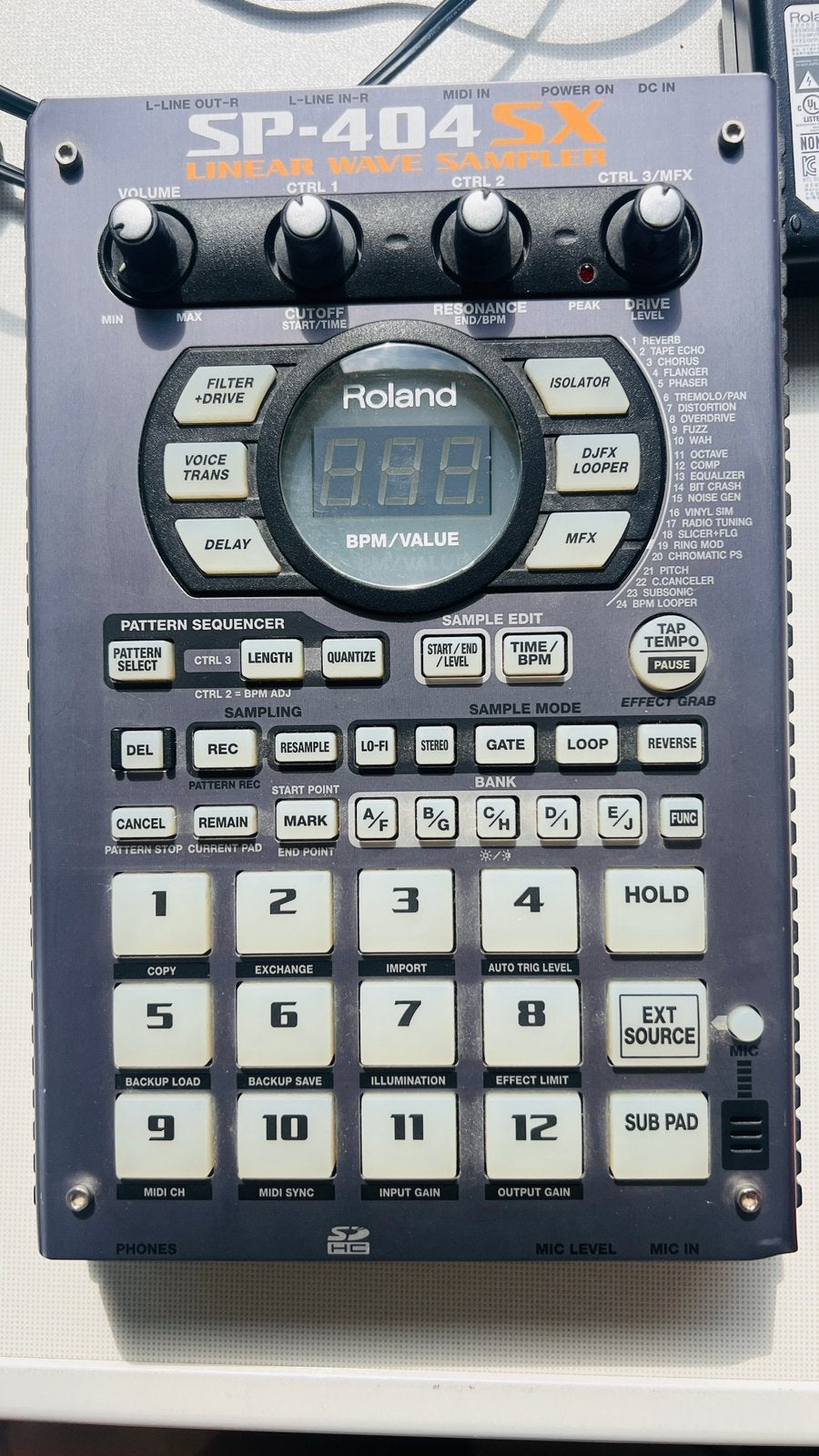 Roland SP404 SX, Muziek en Instrumenten, Samplers, Ophalen of Verzenden, Zo goed als nieuw