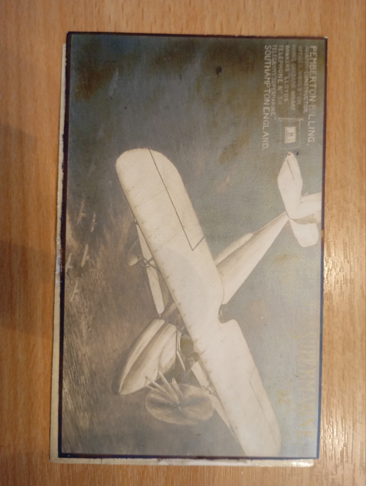 Zeldzaam Pemberton-Billing Vliegboot Promotieset (1914-1916), Verzamelen, Ophalen of Verzenden, Gebruikt, Kaart, Foto of Prent