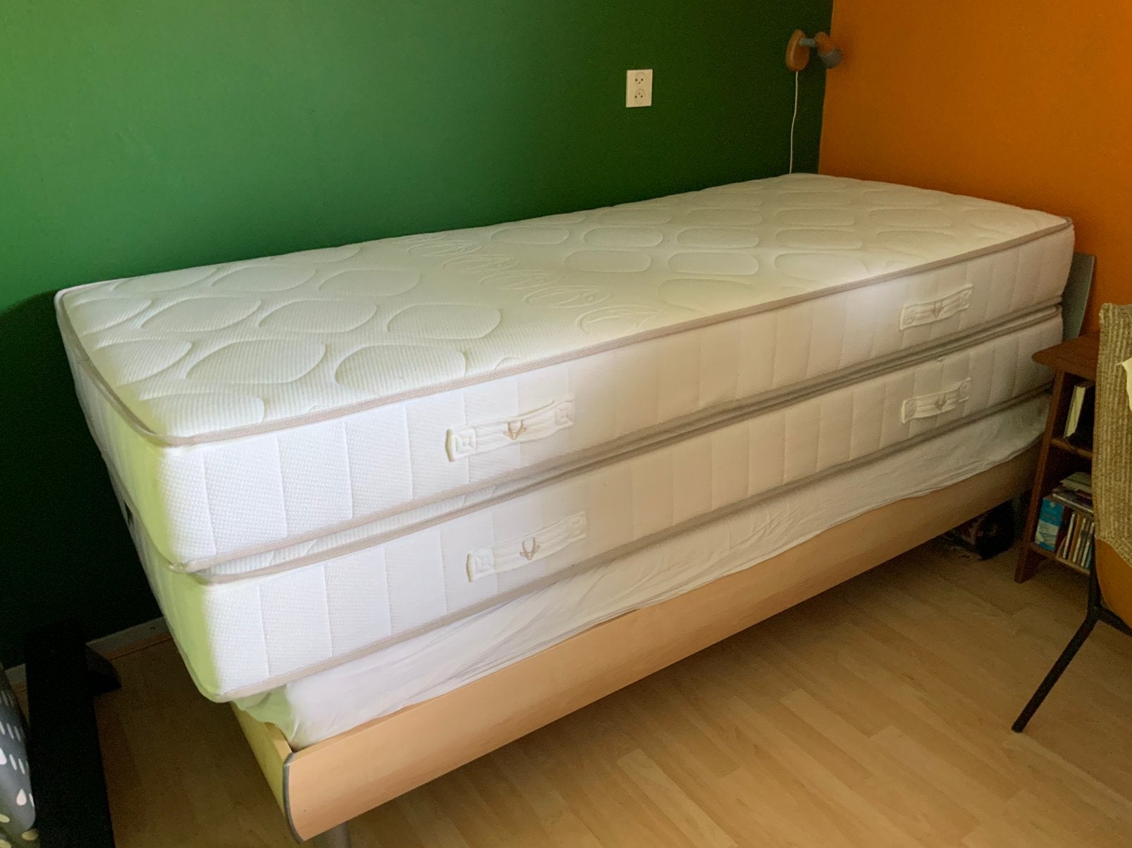 2 Swiss Sense matrassen te koop ZGAN, Ophalen, 90 cm, Eenpersoons, 210 cm